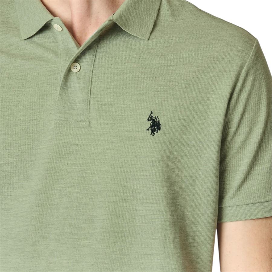 Polo a maniche corte da uomo in cotone melange premium quality con logo U.S. Polo Assn | US41197016247